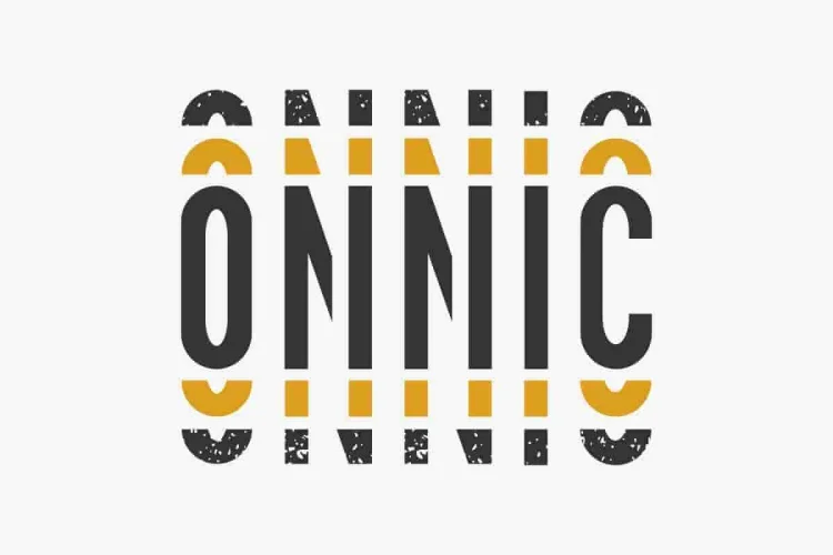 ONNIC Stencil Font with Four Style