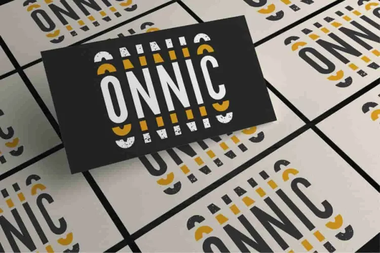 ONNIC Stencil Font with Four Style