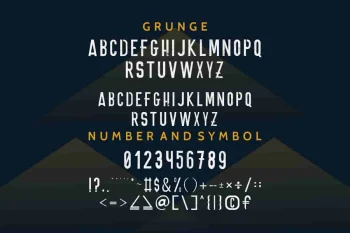 ONNIC Stencil Font with Four Style