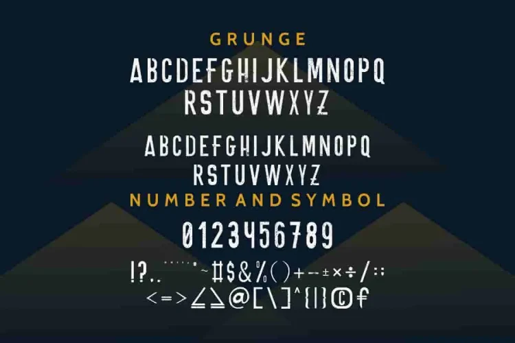 ONNIC Stencil Font with Four Style