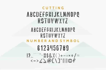 ONNIC Stencil Font with Four Style