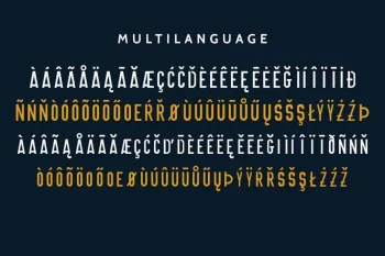 ONNIC Stencil Font with Four Style