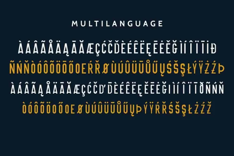 ONNIC Stencil Font with Four Style