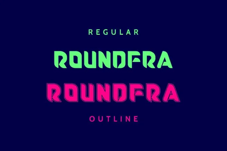 Roundfra Modern Display Font