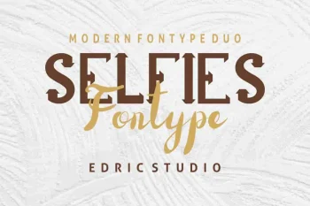 Selfies Modern Style Font Duo