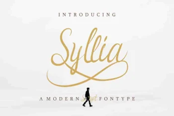 Syllia Calligraphy Script Font