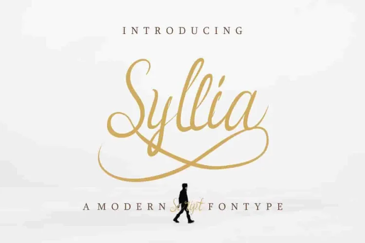 Syllia Calligraphy Script Font