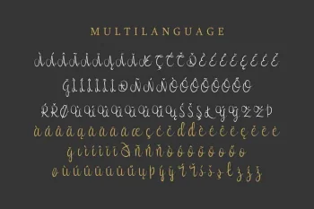 Syllia Calligraphy Script Font