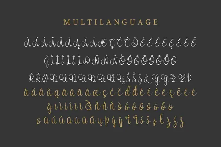 Syllia Calligraphy Script Font