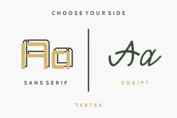 TANTRA Sans Script Font Trio