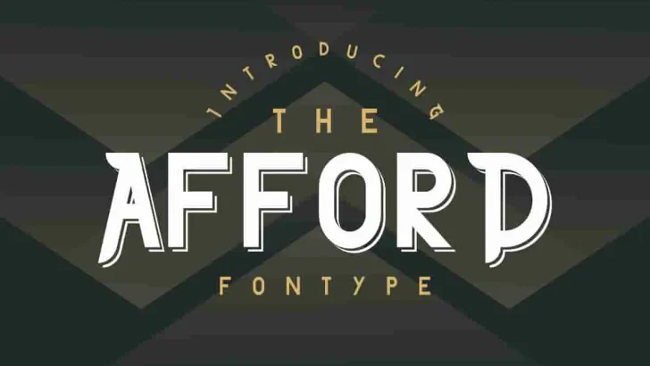 The Afford Serif Display Font