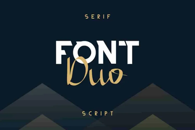 THIAGA Sans Script Font Duo