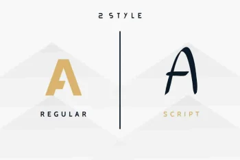THIAGA Sans Script Font Duo