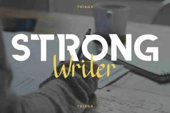 THIAGA Sans Script Font Duo