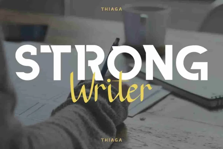 THIAGA Sans Script Font Duo