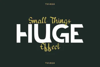 THIAGA Sans Script Font Duo
