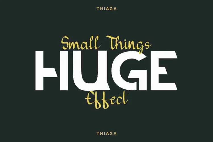 THIAGA Sans Script Font Duo