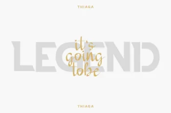 THIAGA Sans Script Font Duo