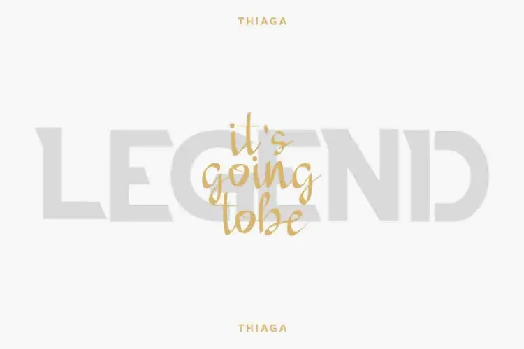 THIAGA Sans Script Font Duo