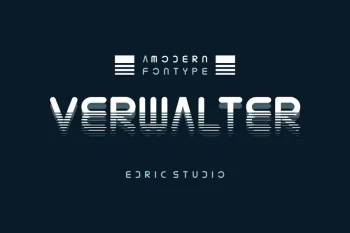 Verwalter Futuristic Font