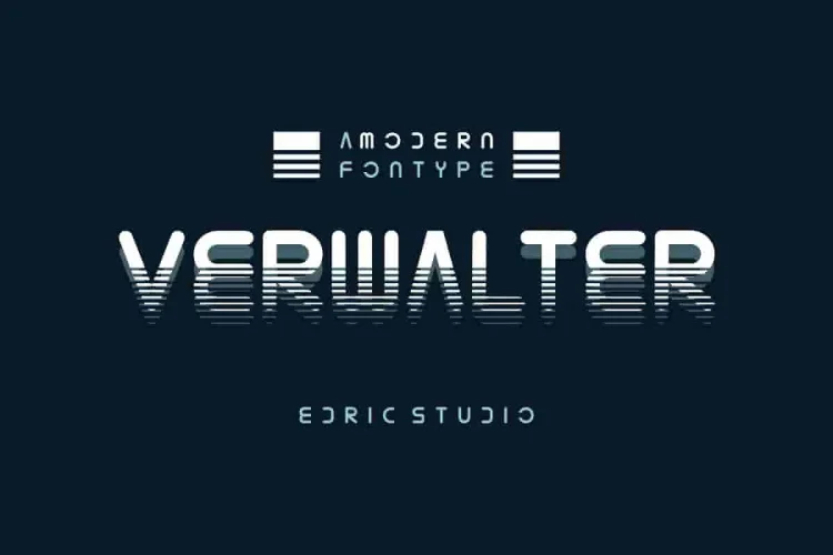 Verwalter Futuristic Font