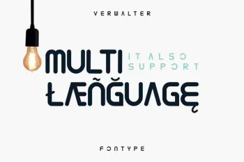 Verwalter Futuristic Font