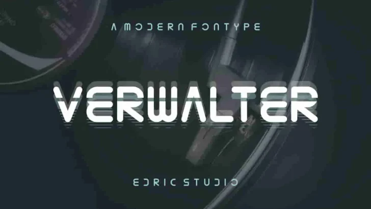 Verwalter Futuristic Font