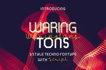 Waringtons Handwritten Script Font Duo