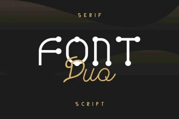 Gladwin Script Style Font Duo