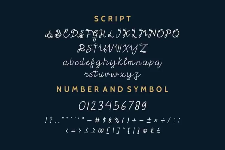 Gladwin Script Style Font Duo