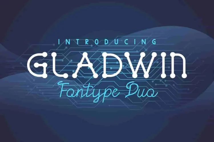 Gladwin Script Style Font Duo