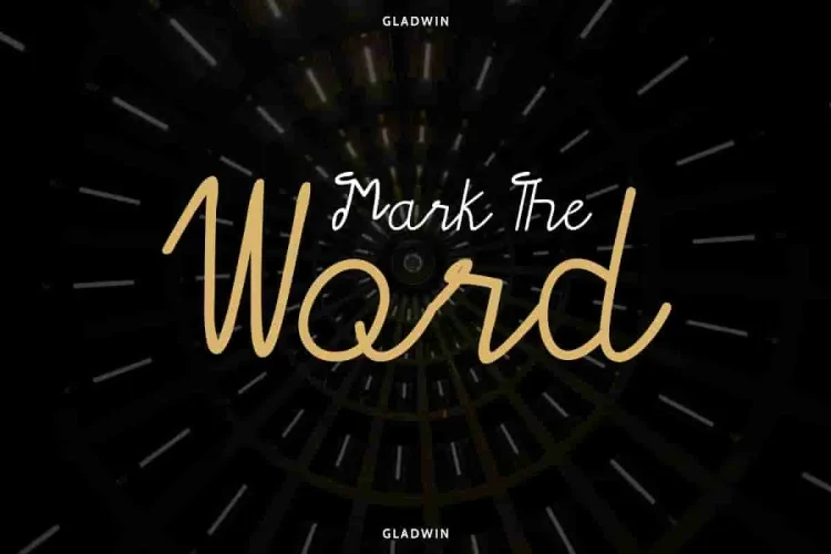Gladwin Script Style Font Duo