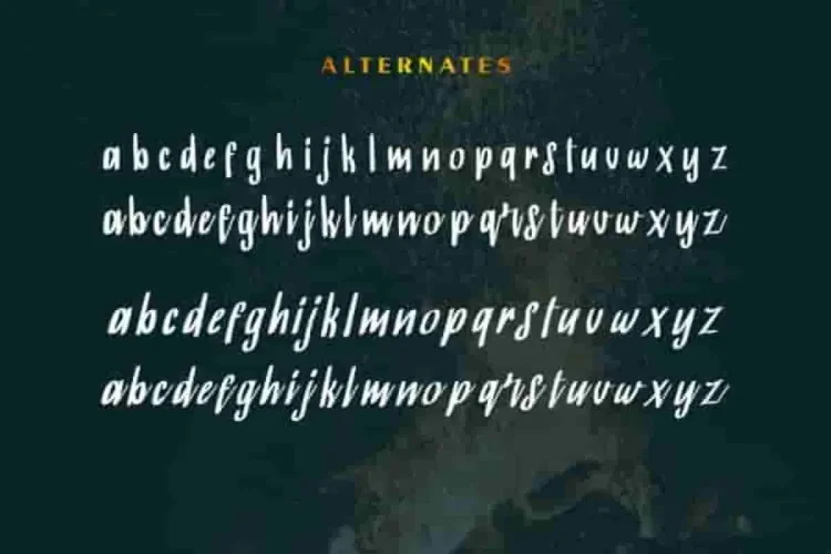 BurningSun Brush Marker Fancy Font