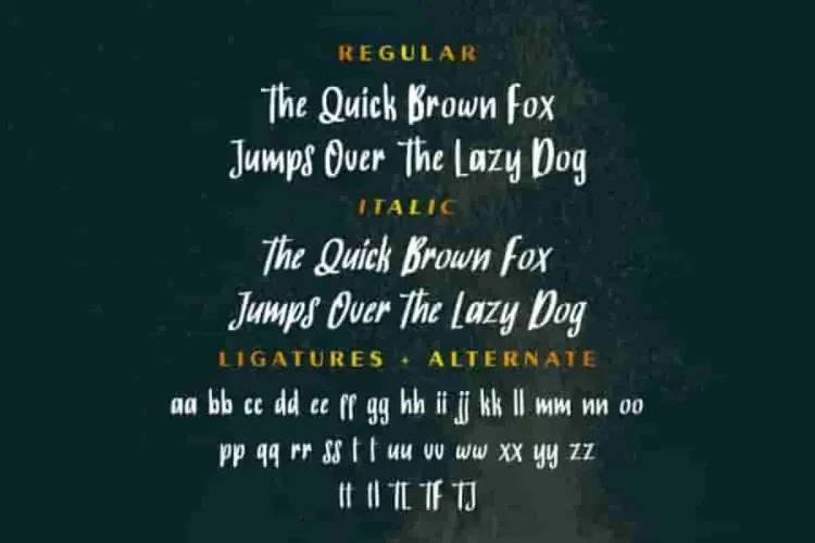 BurningSun Brush Marker Fancy Font