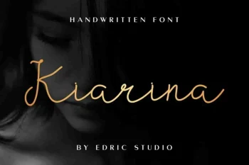 Kiarina Script Handwritten Style Font