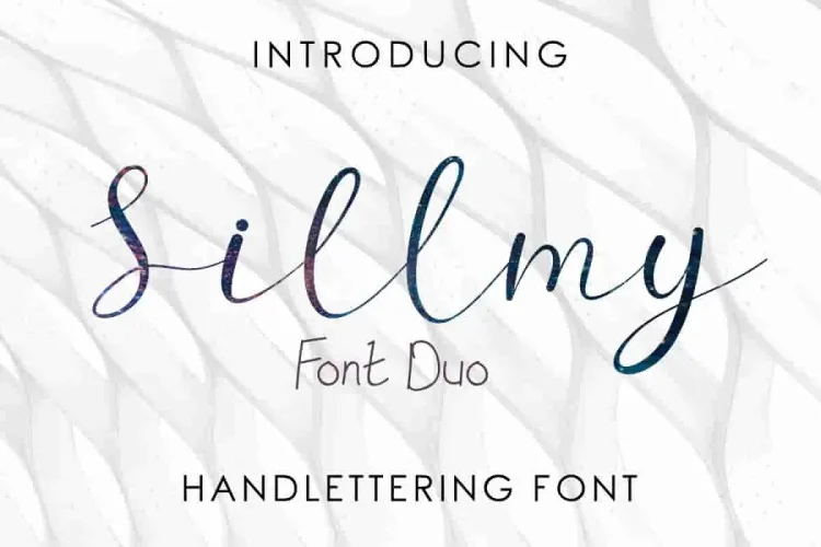 Sillmy Handwriting Caligraphy Font Duo
