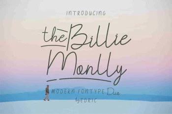 The Billie Monlly Font Duo