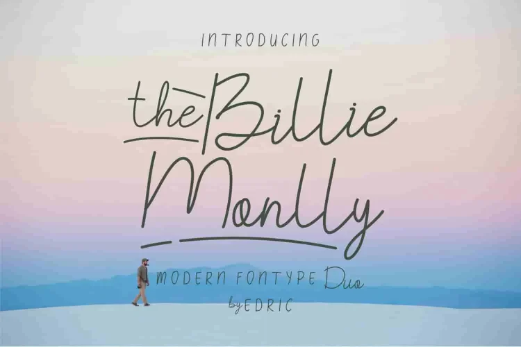 The Billie Monlly Font Duo