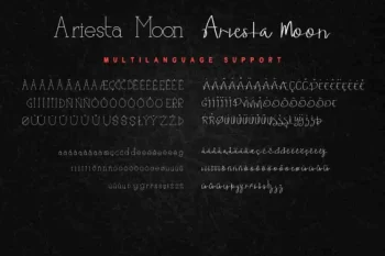 Ariesta Moon Family Font Duo
