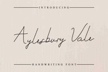 Aylesbury Vale Handwritting Font