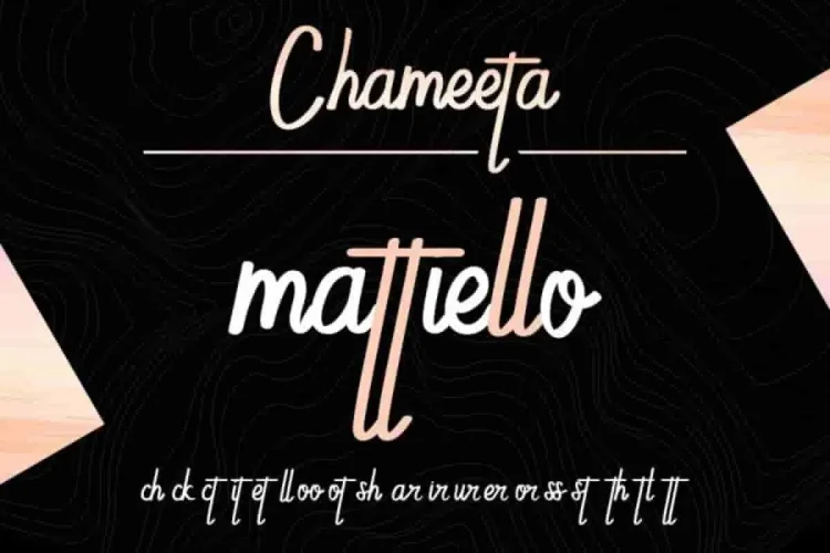 Chameeta Handwritting Font