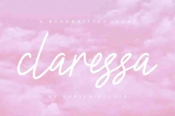 Claressa Signature Handwriting Font