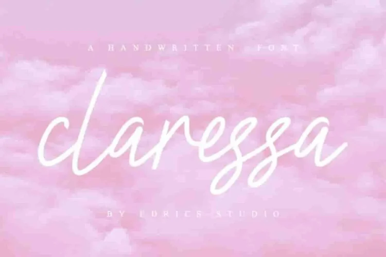 Claressa Signature Handwriting Font