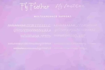 Fly Feather Font Family Duo