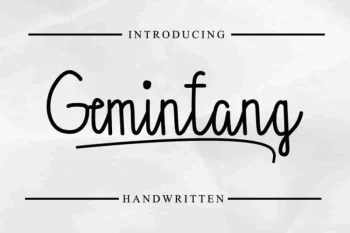 Gemintang Natural Script Font