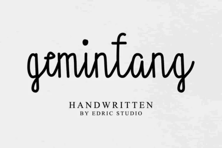 Gemintang Natural Script Font