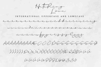 Hatching love Handwritting Font