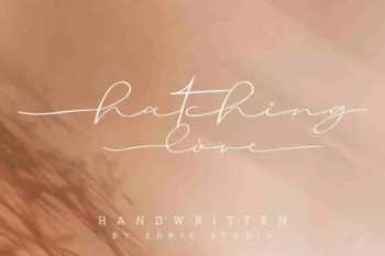Hatching love Handwritting Font