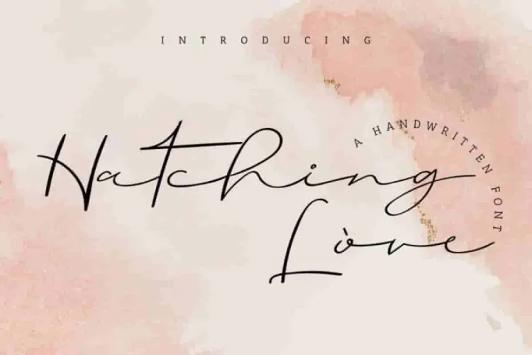 Hatching love Handwritting Font