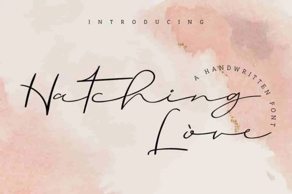 Hatching love Handwritting Font